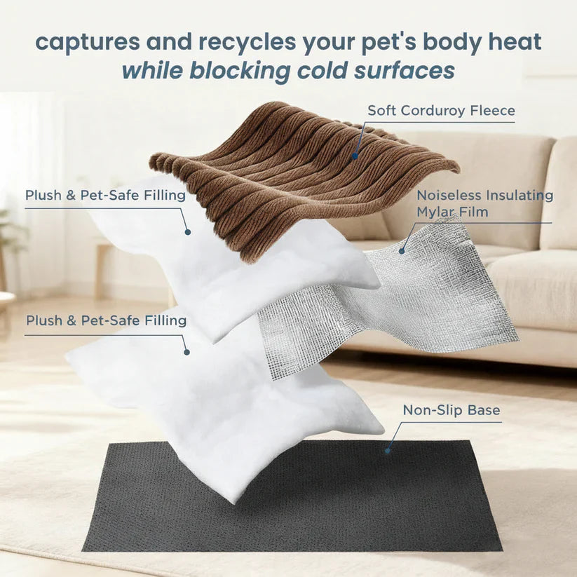 FurryBasics® Self-Warming Pet Mat