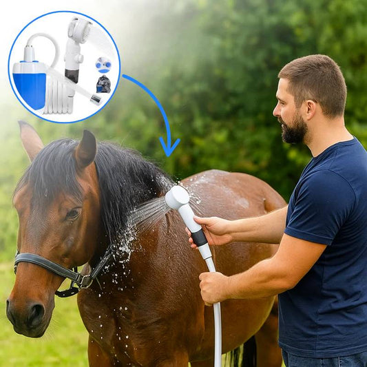 FurryBasics® Portable Rechargeable Horse Shower