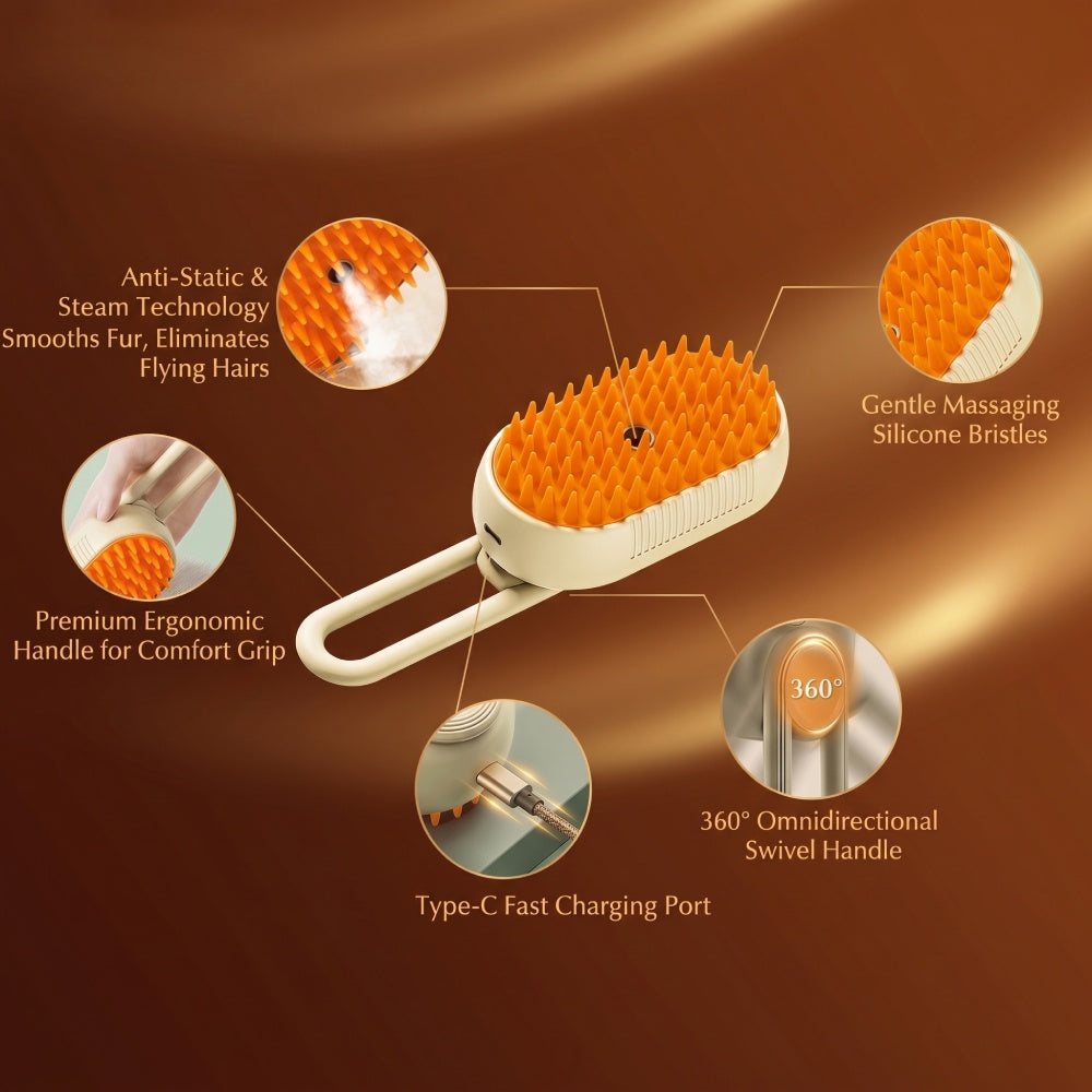 FurryBasics® Pet Grooming Mist Brush
